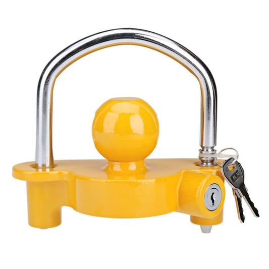 Universal Trailer Ball Hitch Coupler Lock Adjustable Trailer U Shape Coupling Lock, Random Color Delivery by buy2fix