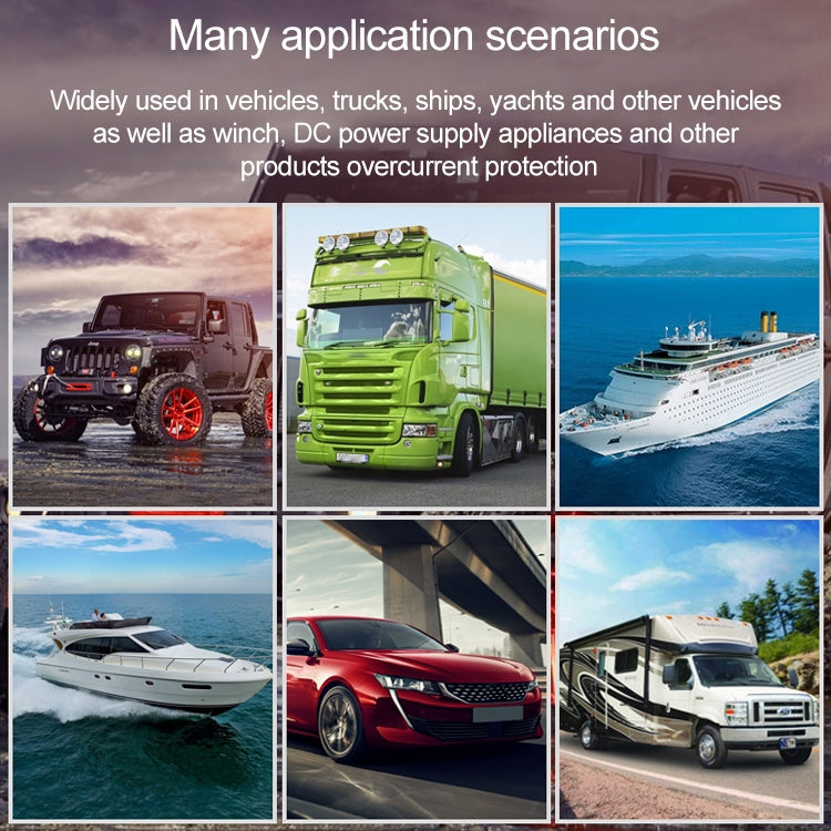 Off-road Vehicle / Automatic 40A Manual Circuit Breaker Overcurrent Protector by buy2fix