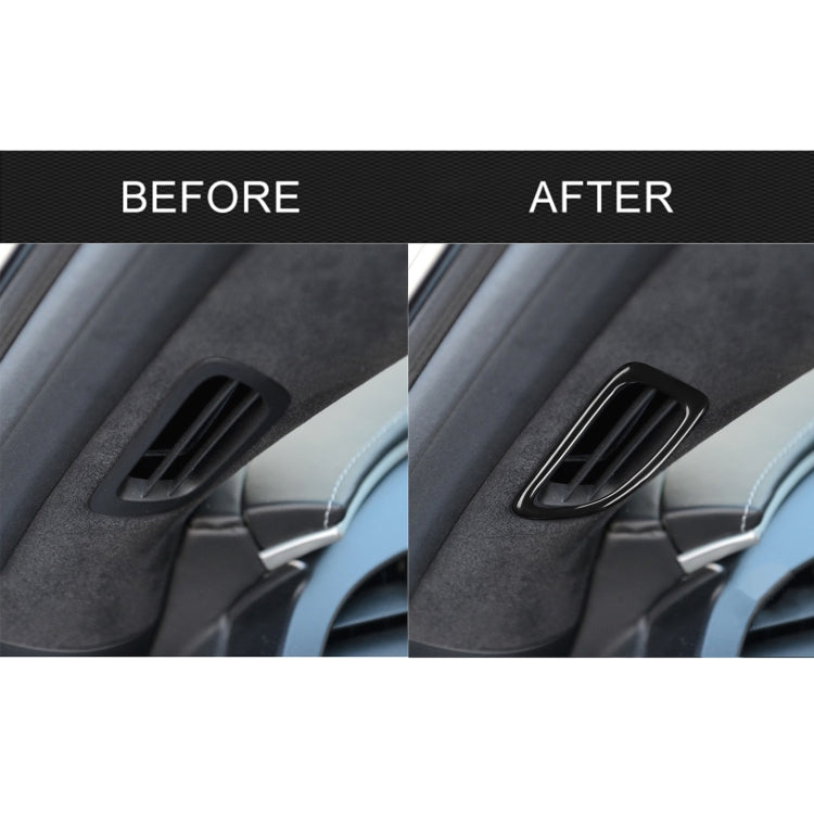 For Chevrolet Corvette C7 2014-2019 Car Dashboard Defogging Vent Decorative Sticker, Left Drive by buy2fix