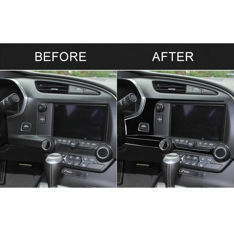 For Chevrolet Corvette C7 2014-2019 Car Central Navigation Decorative Sticker, Left Drive by buy2fix