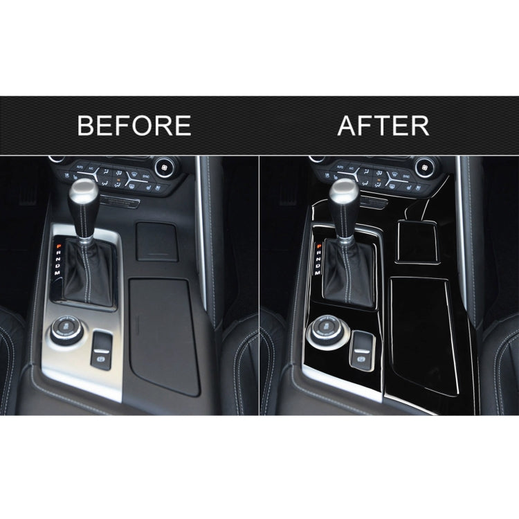 For Chevrolet Corvette C7 2014-2019 11 in 1 Car Gear Water Cup Panel Decorative Sticker, Left Drive by buy2fix