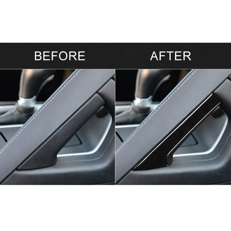 For Chevrolet Corvette C7 2014-2019 5 in 1 Car Central Handle Both Side Decorative Sticker, Left Drive by buy2fix