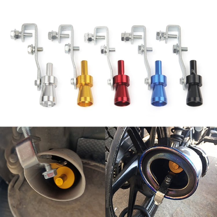 Universal Aluminum Turbo Sound Exhaust Muffler Pipe Whistle Car / Motorcycle Simulator Whistler, Size: S, Outside Diameter: 20mm(Black) by buy2fix