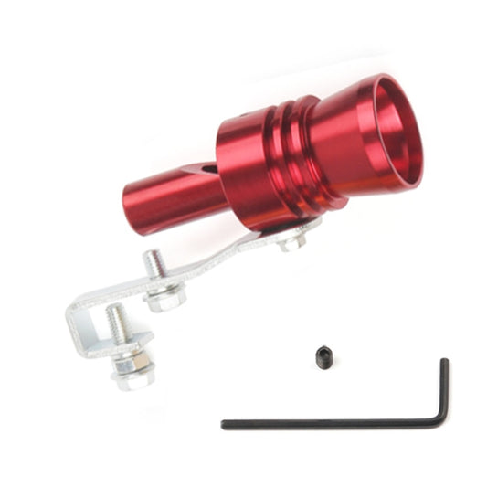 Universal Aluminum Turbo Sound Exhaust Muffler Pipe Whistle Car / Motorcycle Simulator Whistler, Size: XL, Outside Diameter: 35mm(Red) by buy2fix