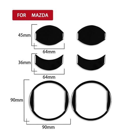 For Mazda 3 Axela 2010-2013 Car AC Air Outlet Decorative Sticker, Left and Right Drive Universal by buy2fix