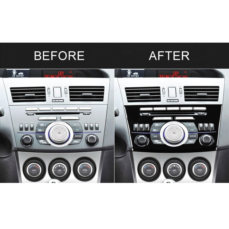 For Mazda 3 Axela 2010-2013 Car Radio Panel Decorative Sticker, Left and Right Drive Universal by buy2fix