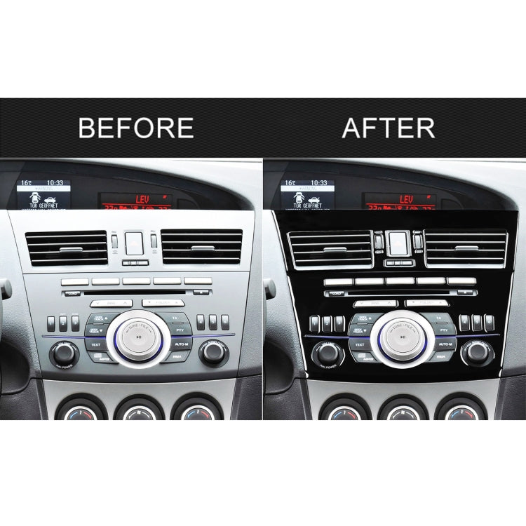 For Mazda 3 Axela 2010-2013 4 in 1 Car Central Control Radio Set A Decorative Sticker, Left Drive by buy2fix