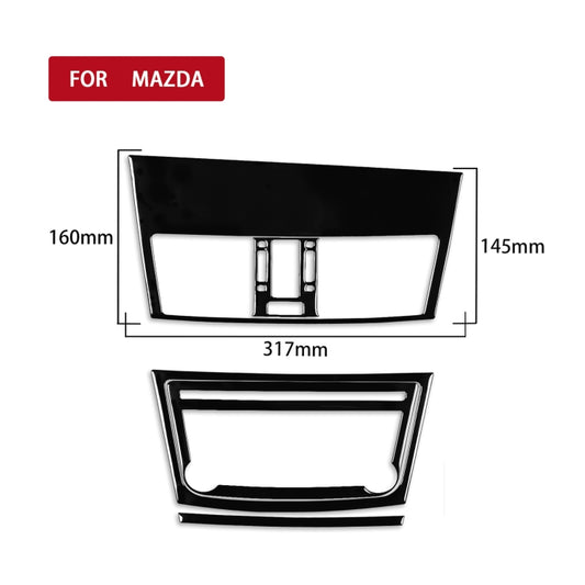 For Mazda 3 Axela 2010-2013 5 in 1 Car Central Control Navigation Set A Decorative Sticker, Left Drive by buy2fix