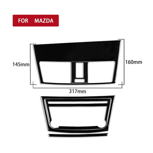 For Mazda 3 Axela 2010-2013 5 in 1 Car Central Control Navigation Set B Decorative Sticker, Right Drive by buy2fix