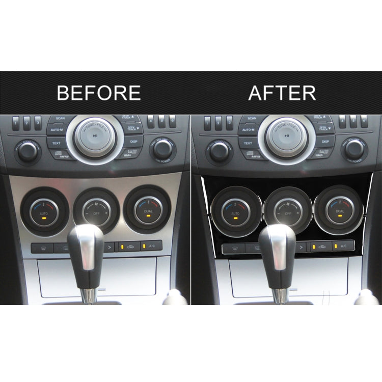 For Mazda 3 Axela 2010-2013 Car AC Button A Decorative Sticker, Left and Right Drive Universal by buy2fix