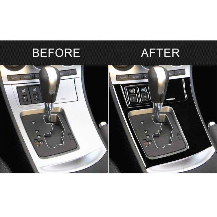 For Mazda 3 Axela 2010-2013 5 in 1 Car Gear Frame Set B Decorative Sticker, Left Drive by buy2fix