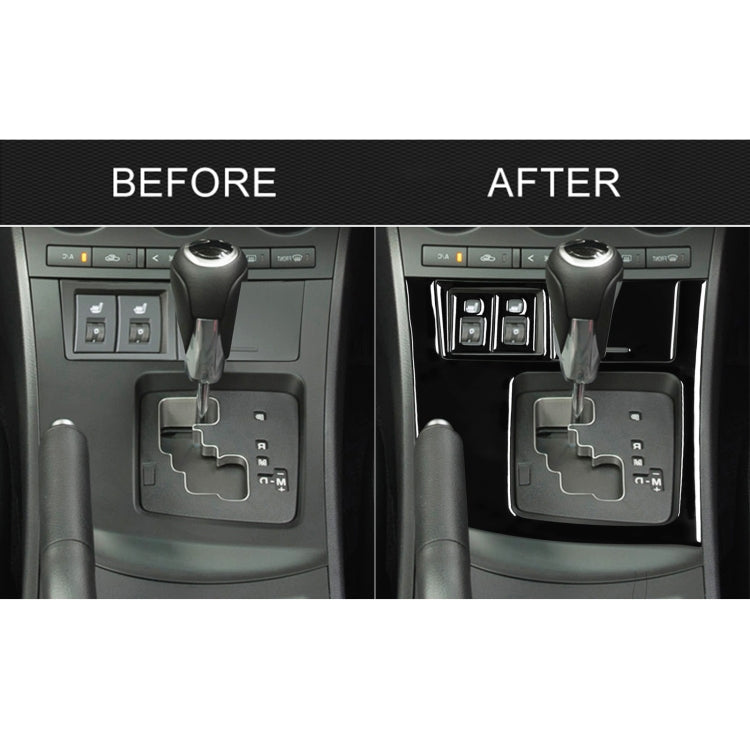 For Mazda 3 Axela 2010-2013 5 in 1 Car Gear Frame Set B Decorative Sticker, Right Drive by buy2fix