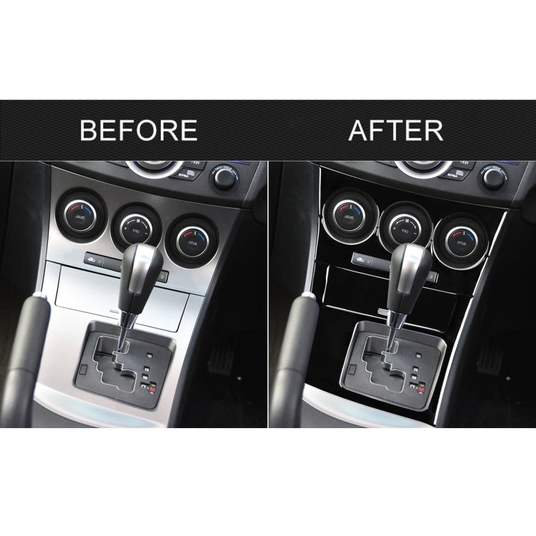 For Mazda 3 Axela 2010-2013 4 in 1 Car AC Gear Frame Set B Decorative Sticker, Right Drive by buy2fix