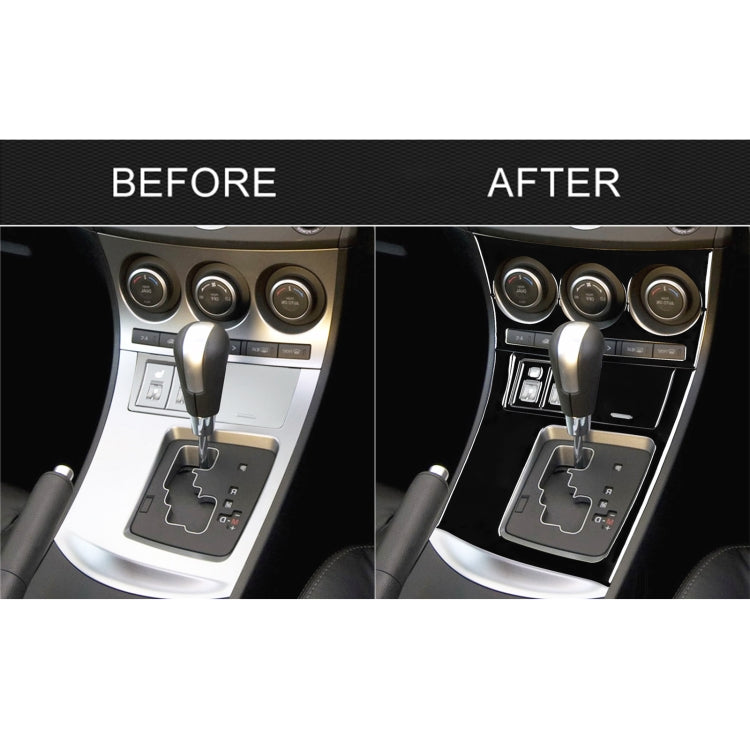 For Mazda 3 Axela 2010-2013 7 in 1 Car AC Gear Frame Set C Decorative Sticker, Right Drive by buy2fix