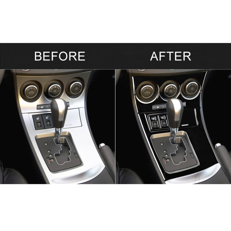 For Mazda 3 Axela 2010-2013 7 in 1 Car AC Gear Frame Set D Decorative Sticker, Left Drive by buy2fix