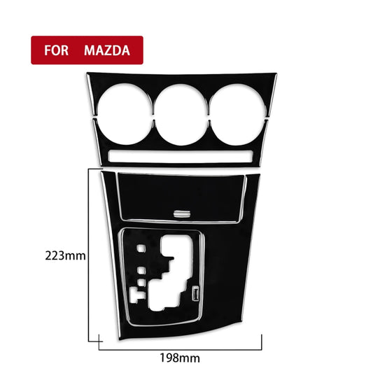For Mazda 3 Axela 2010-2013 6 in 1 Car AC Gear Panel Set A Decorative Sticker, Left Drive by buy2fix