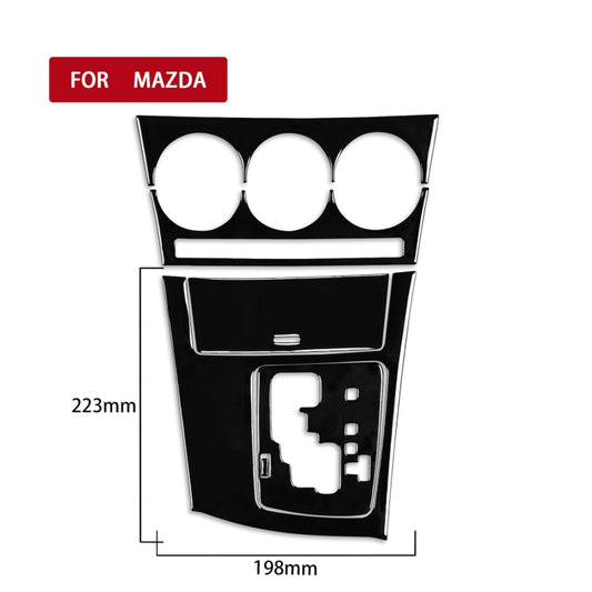 For Mazda 3 Axela 2010-2013 6 in 1 Car AC Gear Panel Set A Decorative Sticker, Right Drive by buy2fix