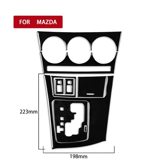 For Mazda 3 Axela 2010-2013 9 in 1 Car AC Gear Panel Set C Decorative Sticker, Left Drive by buy2fix