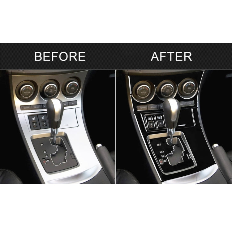 For Mazda 3 Axela 2010-2013 9 in 1 Car AC Gear Panel Set C Decorative Sticker, Left Drive by buy2fix