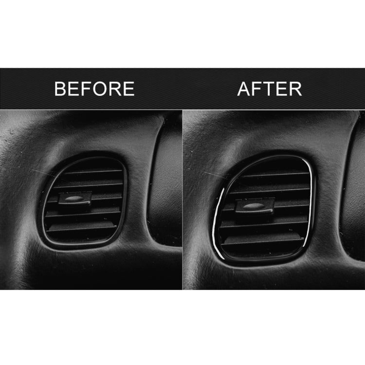 For Chevrolet Corvette C5 1998-2004 Car Copilot Air Outlet Ring Decorative Sticker, Left Drive by buy2fix