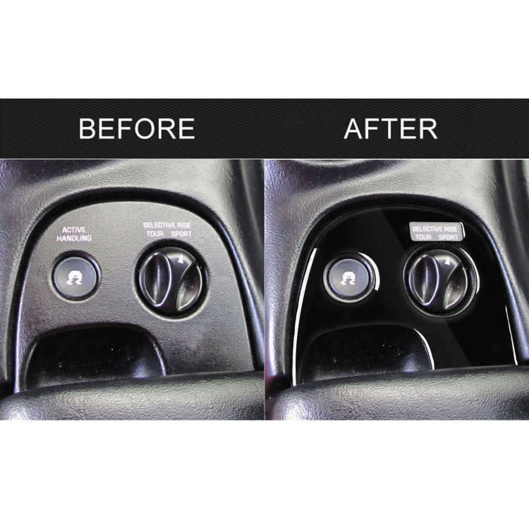 For Chevrolet Corvette C5 1998-1999 Car Lower Console A with Traction Control Decorative Sticker, Left Drive by buy2fix