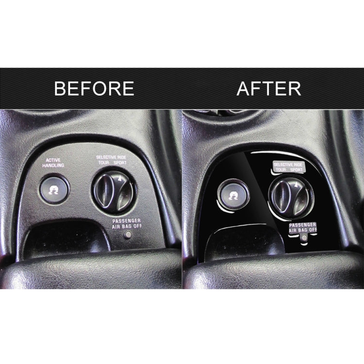 For Chevrolet Corvette C5 2000-2004 Car Lower Console B with Traction Control Decorative Sticker, Left Drive by buy2fix