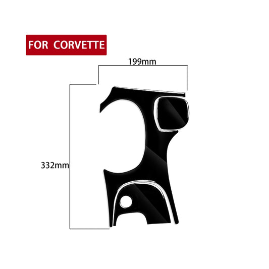 For Chevrolet Corvette C5 1998-2004 3 in 1 Car Gear Panel A Decorative Sticker, Left Drive by buy2fix