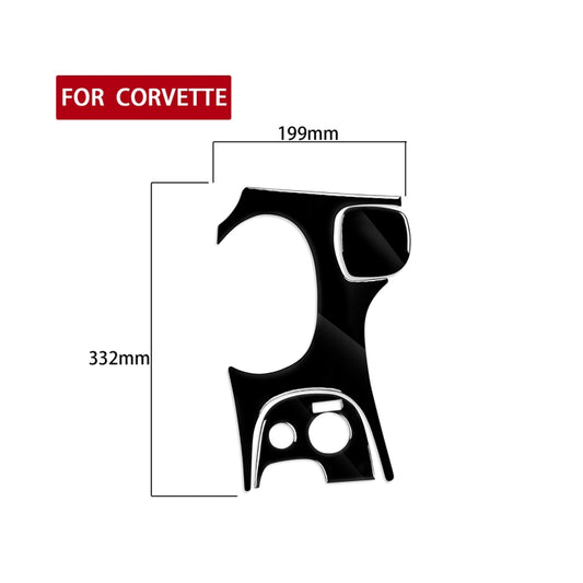 For Chevrolet Corvette C5 1998-2004 3 in 1 Car Gear Panel B Decorative Sticker, Left Drive by buy2fix