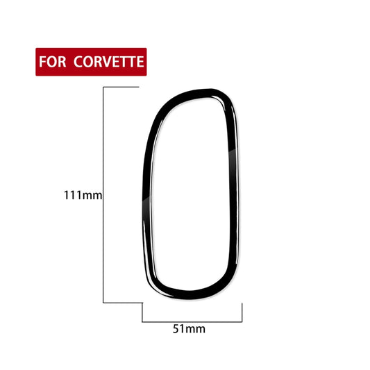For Chevrolet Corvette C5 1998-2004 Car Driver Side Door Air Outlet Ring Decorative Sticker, Left Drive by buy2fix
