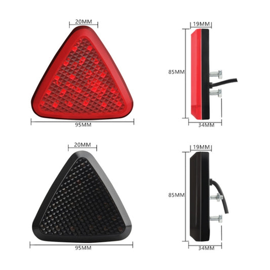 Bicycle / Mountain Bike X Style Triangle Pilot Light LED Tail Light (Red) by buy2fix