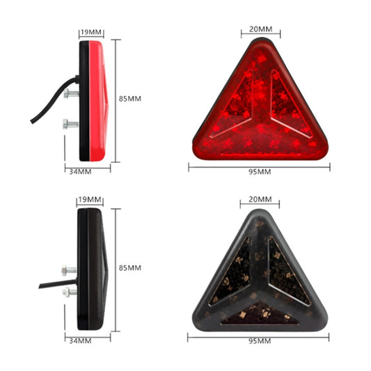 Bicycle / Mountain Bike Y Style Triangle Pilot Light LED Tail Light (Red) by buy2fix