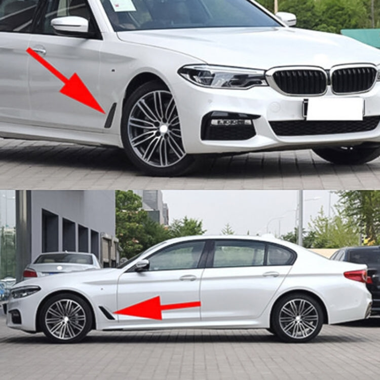 Car ABS Fender Decorative Sticker for BMW 5 Series 525Li 530Li, Bright Black by buy2fix