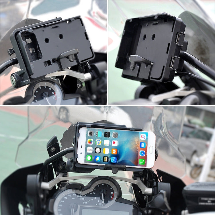 Motorcycle Mobile Phone Holder USB Charger Bracket by buy2fix