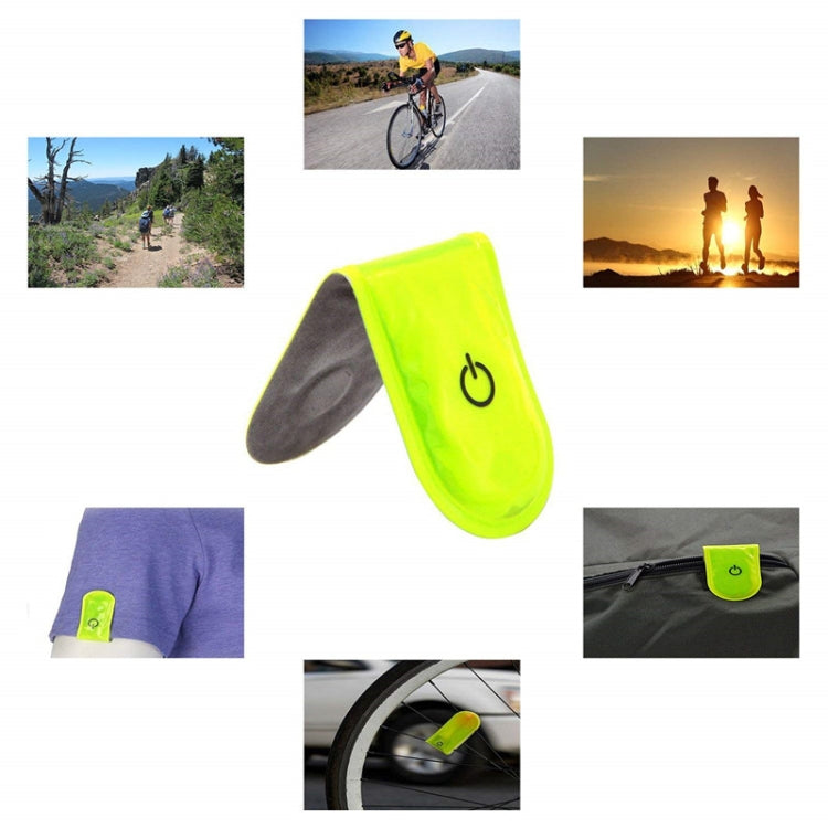 2 PCS Outdoor Night Running Safety Warning Light LED Illuminated Magnet Clip Light (Orange) by buy2fix
