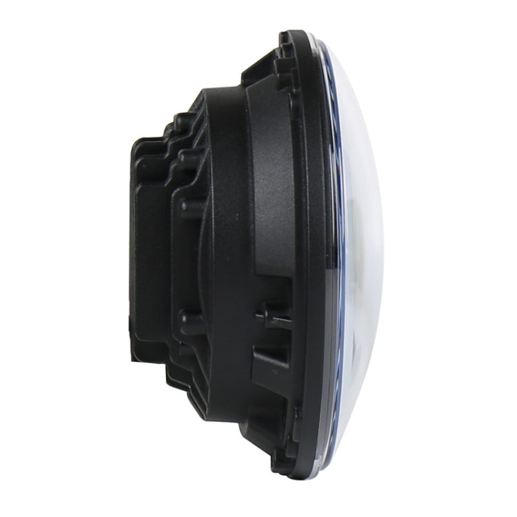 2 PCS 7 inch DC12V 6000K-6500K 50W Car LED Headlight Lamp Beads for Jeep Wrangler / Harley, Support APP + Bluetooth Control(Black) by buy2fix