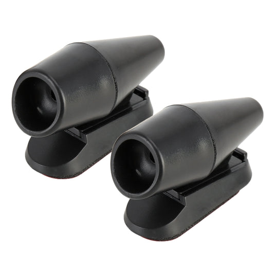Pair Car ABS Deer Alert Sound Alarm Ultrasonic Wind Power Animal Repeller(Black) by buy2fix