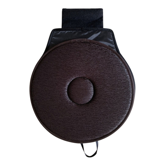 360 Degree Rotation Car Seat Cushion Whirling Seat Mat (Coffee) by buy2fix