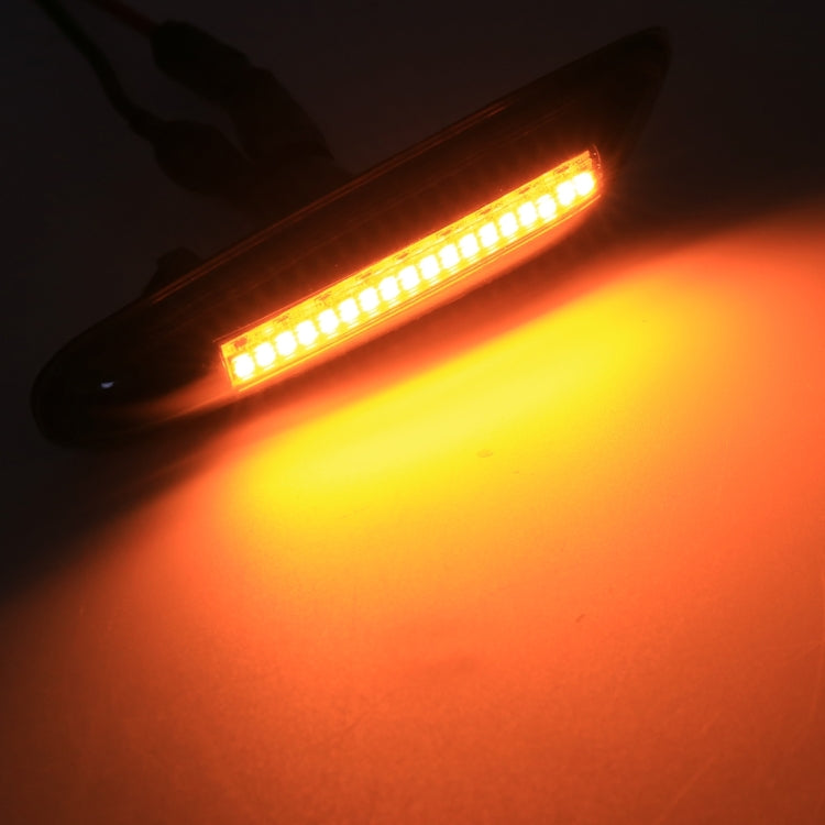 2 PCS D12V / 5W Car LED Dynamic Blinker Side Lights Flowing Water Turn Signal Light for BMW, Yellow Light by buy2fix