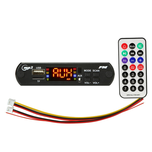 Car 5V Audio MP3 Player Decoder Board FM Radio TF USB 3.5mm AUX, with Bluetooth Function & Remote Control by buy2fix
