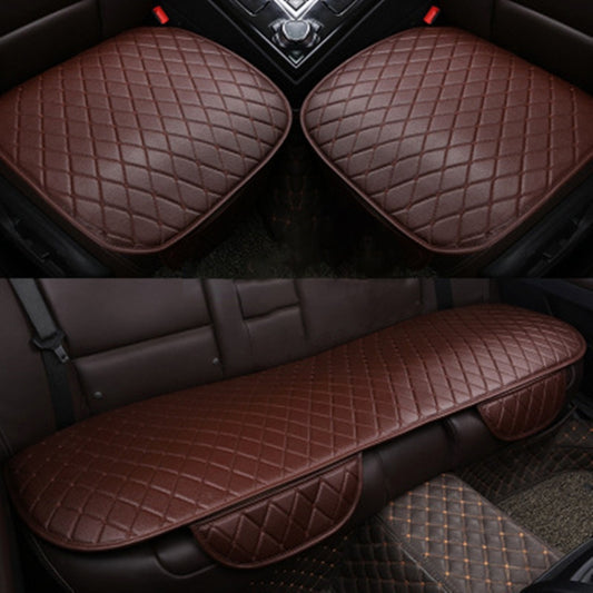 Car Seat Cushion Universal Simple Seat Cover Anti-slip Mat Auto Accessories (Coffee) by buy2fix