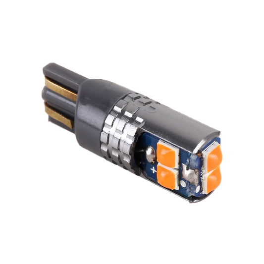2 PCS T10 / W5W / 168 DC12-24V / 1.8W / 6000K / 140LM Car Clearance Light 4LEDs SMD-3030 Lamp Beads with Decoding & Constant Current (Yellow Light) by buy2fix