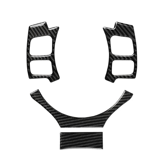 4 in 1 Car Carbon Fiber Steering Wheel Button Decorative Sticker for Lexus IS250 NX200 200t 300h, Left and Right Drive Universal by buy2fix