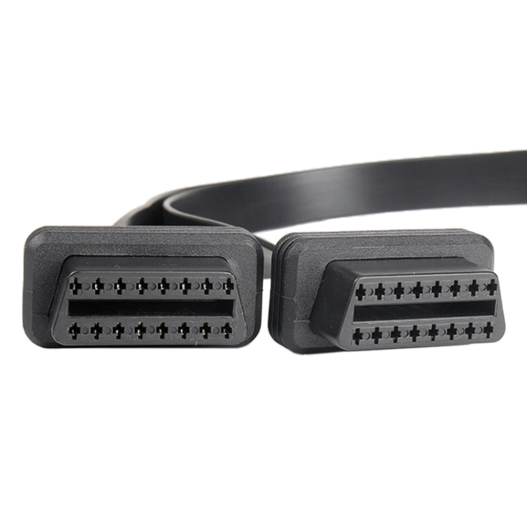 2 in 1 16PIN Car Straight Head OBD Diagnostic Extended Cable OBD2 Cable by buy2fix