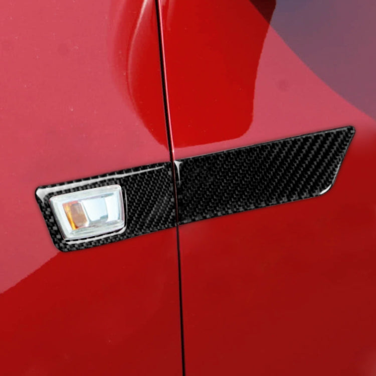 4 in 1 Car Carbon Fiber Turn Light Panel Decorative Sticker for Chevrolet Cruze 2009-2015, Left and Right Drive Universal by buy2fix