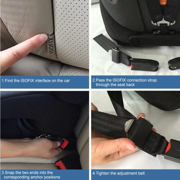 Car Kids Safety Seat Fixing Belt Children ISOFIX Interface Soft Connection Belt by buy2fix