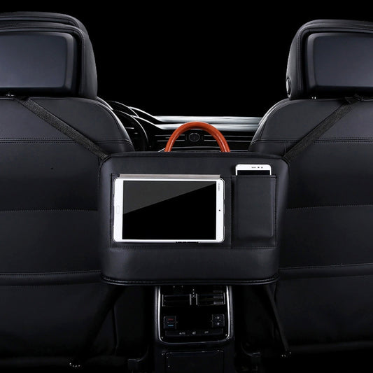 Car Front Seat Hanging Bag Mobile Phone Storage Bag (Black) by buy2fix