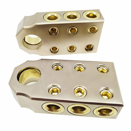 1 Pair Car Audio Modified Battery Connector Lead Acid Battery Terminal Connector by buy2fix