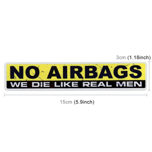 10 PCS Car NO AIRBAGS Words Random Decorative Sticker by buy2fix