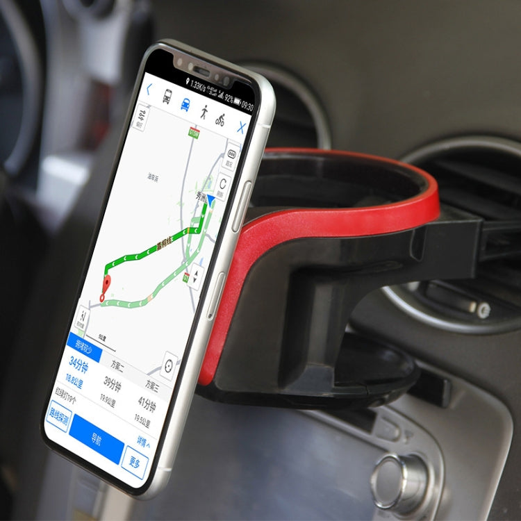 2 in 1 Car Air Outlet Magnetic Mount Beverage Cup Stand Phone Holder(Silver) by buy2fix