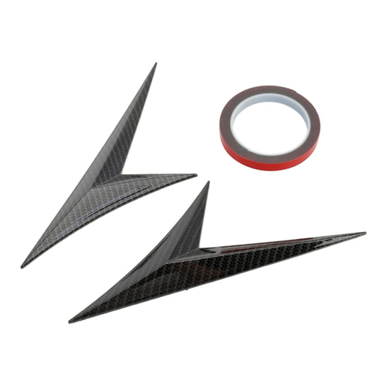 Modified Fender Side Wing Sticker Blade Side Shark Gill Car Body Decorative Sticker for Honda 10th Generation Civic, Carbon Fiber by buy2fix